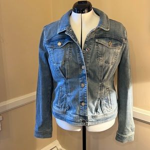 White House Black Market brand princess seamed denim jacket XL